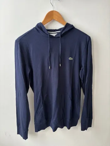 Sweat fin à capuche Lacoste XS