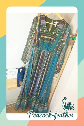 Robe longue neuve cache cache kaki TU