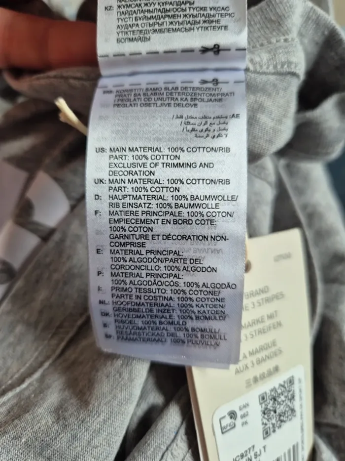 Tee-shirt homme adidas M gris - photo numéro 4