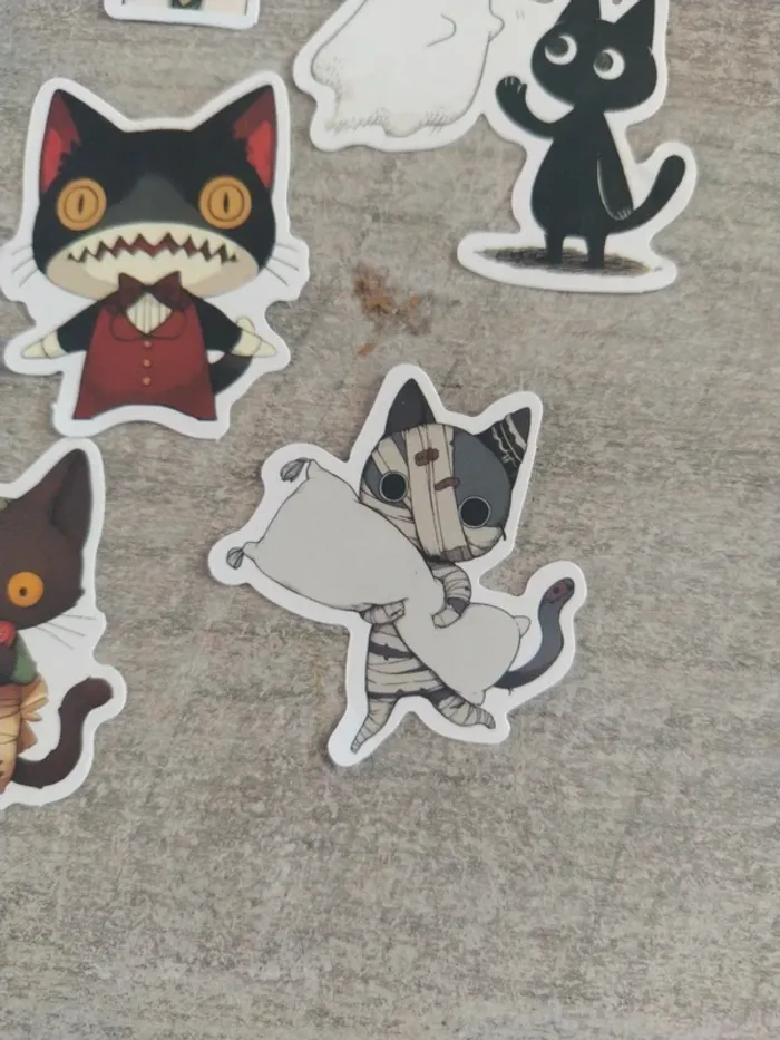 Lot de stickers motif chat (lot A) - photo numéro 3