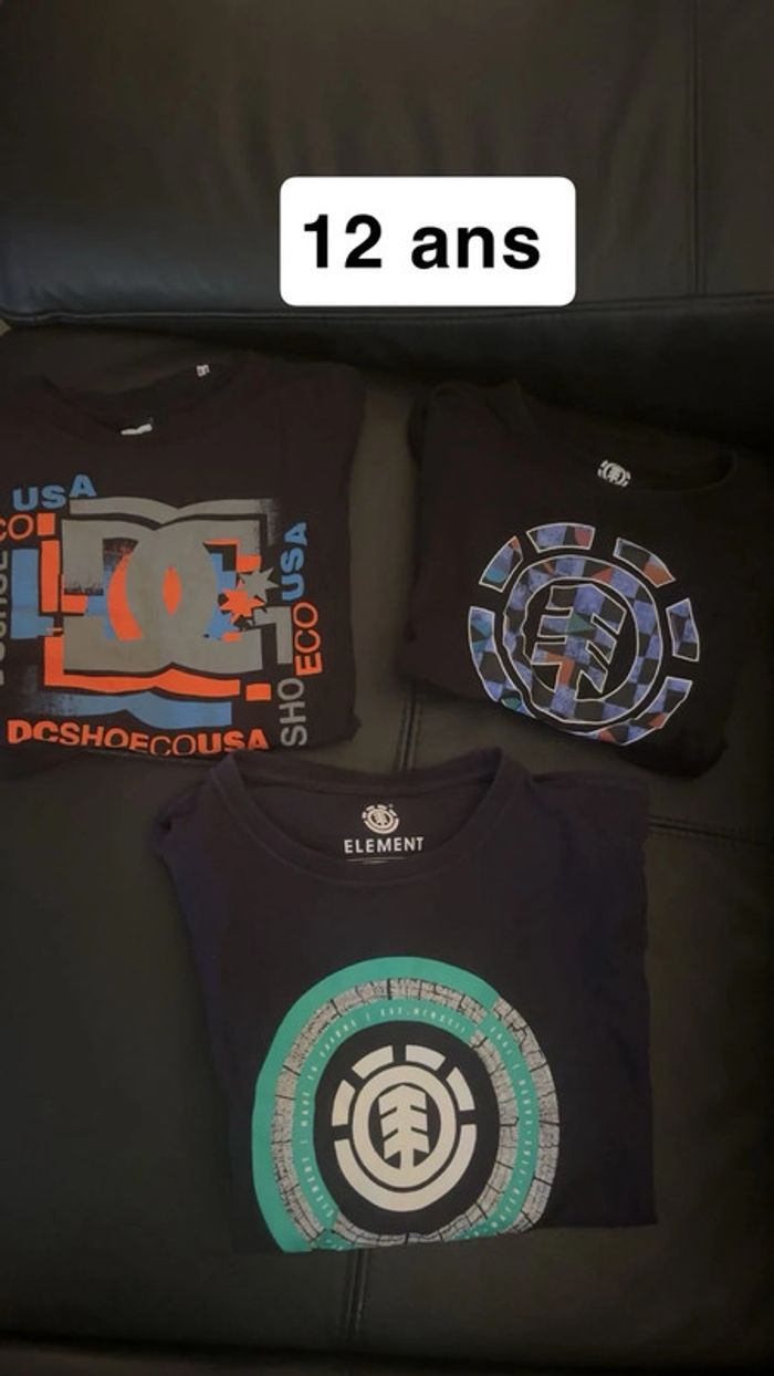 Lot 3 t shirt 12 ans