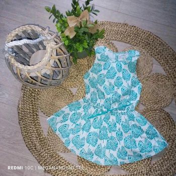 🌿 Robe Okaïdi feuillage - Taille 3 ans 🌿