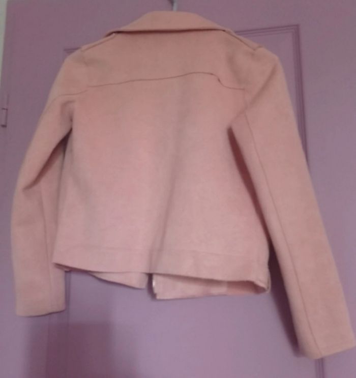 Veste effet daim 12 ans rose saumon Kiabi - photo numéro 2