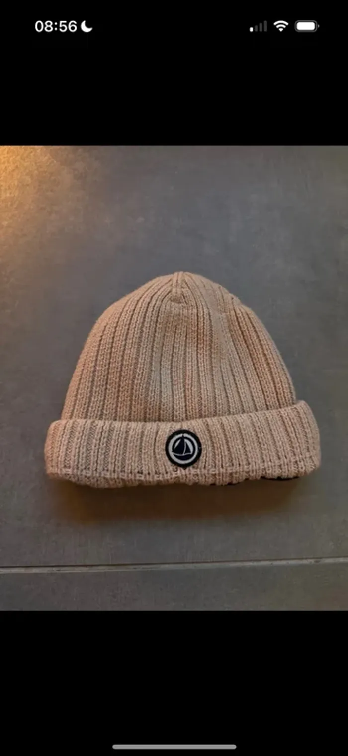 Bonnet Petit Bateau doublure polaire 12/18 mois