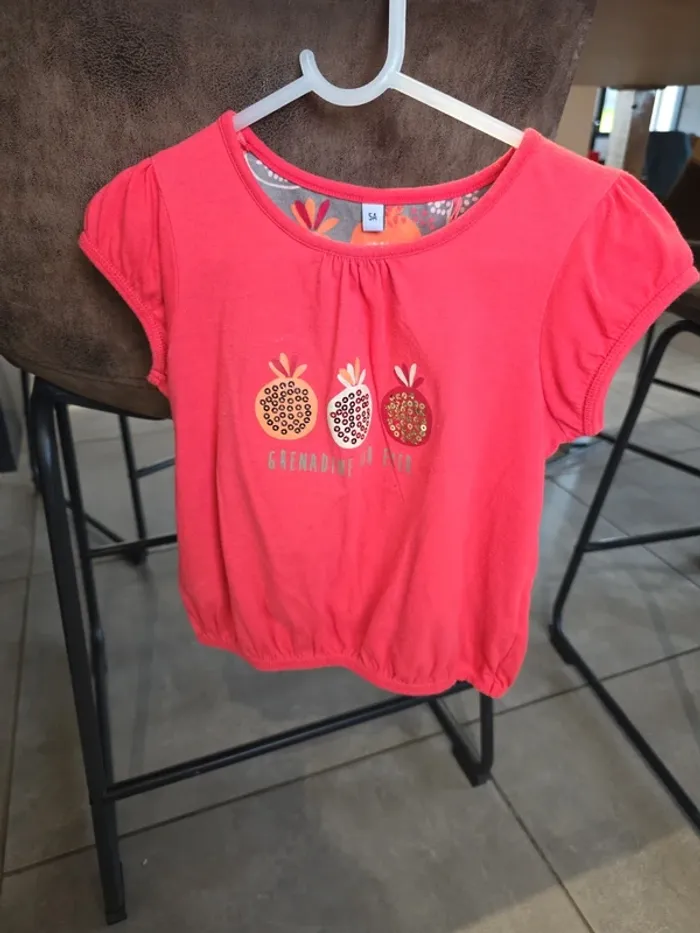 Lot de 4 t-shirts manches courtes 5 ans - photo numéro 5