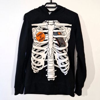 Sweat à capuche Squelette – 12-14 ans