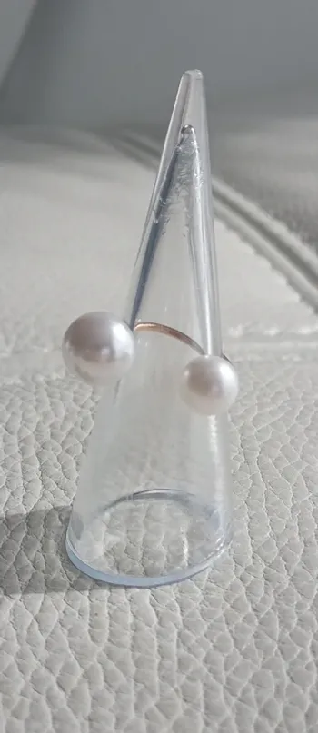 Bague perles doré