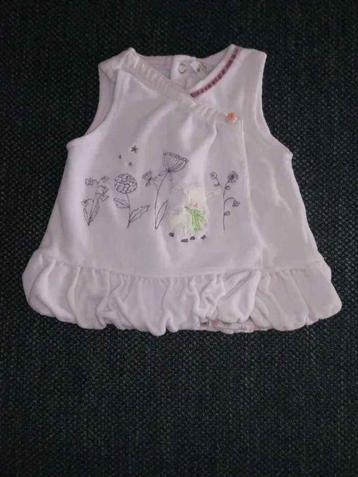 Jolie petite robe naissance, bébé fille