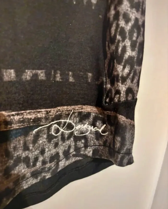 🌟 Débardeur noir léopard Desigual – taille XS – Neuf - photo numéro 3