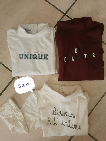 Lot sous pull 3 ans