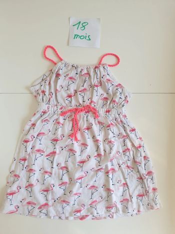 Robe courte flamands roses été