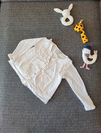 Blouse manches longues à plumetis fille 3 ans
