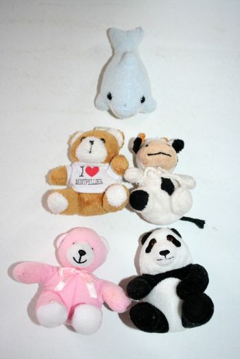 Lot de 5 mini peluches