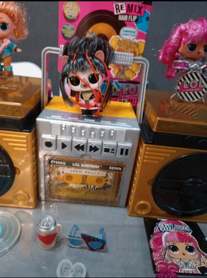 Lot de 3 Lol Surprise remix hairflip et pets - photo numéro 6