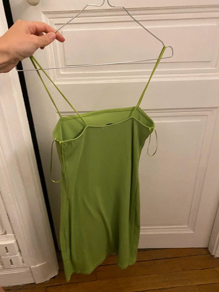 Robe bodycon bershka verte - photo numéro 2