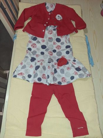 Ensemble fille 3pieces 12mois