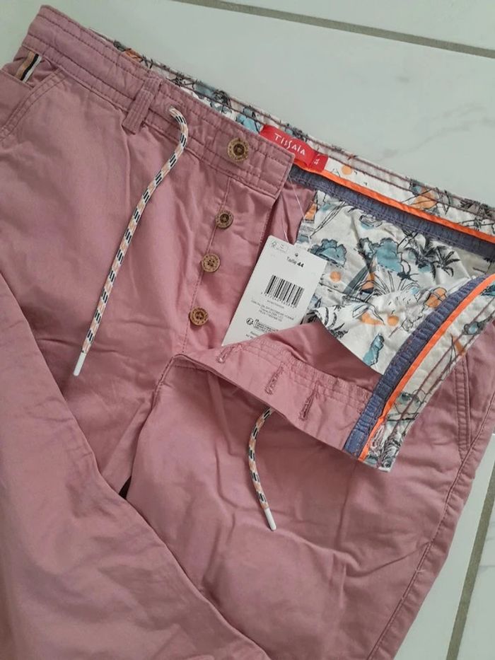 Pantalon été vieux rose chic T44 - photo numéro 2