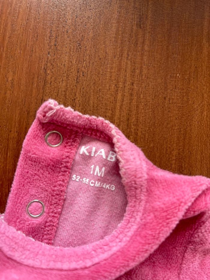 Pyjama fille bon état Kiabi taille 1 mois - photo numéro 3