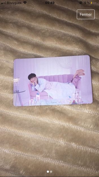 photocard bts jin