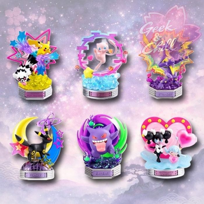 Figurine Re-Ment Pokémon - Neon Party - Mesmérella et Bibichut - photo numéro 3