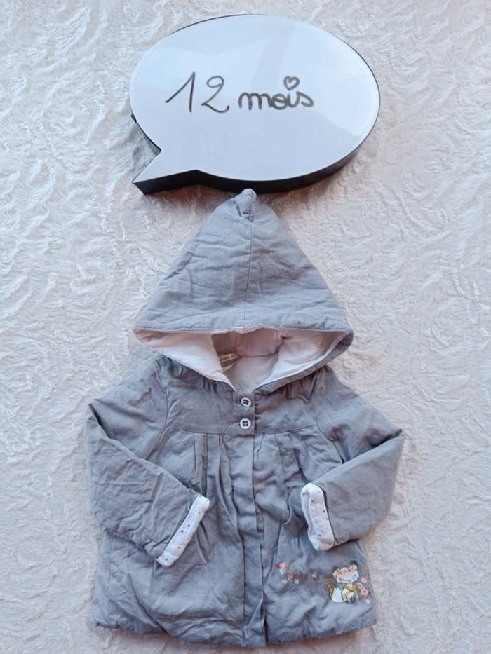 Manteau à capuche Fille 12 mois renard Orchestra