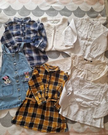 Lot robe et blouse 4ans fille