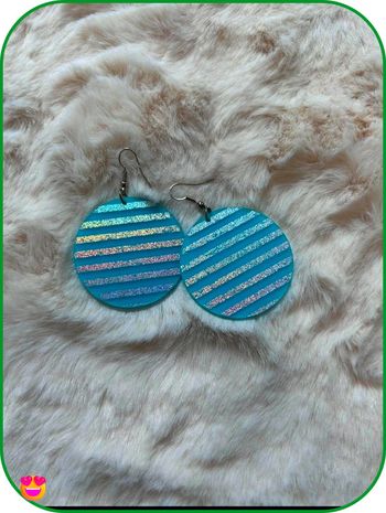 🌷boucle d’oreille bleu🌷
