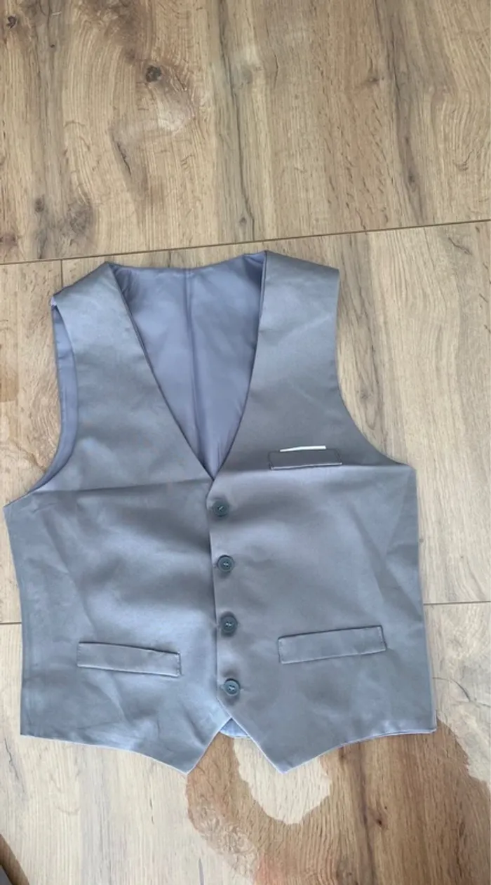 Costume 3 pièces homme gris - photo numéro 6