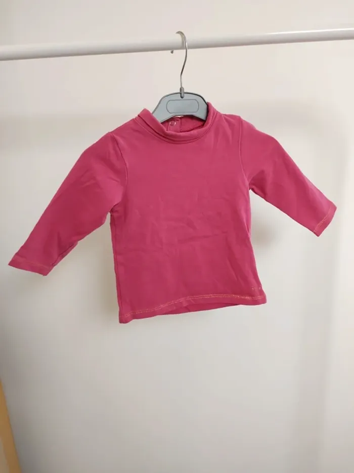 2 T-shirt col roulé Orchestra 9 mois 71 cm - photo numéro 2