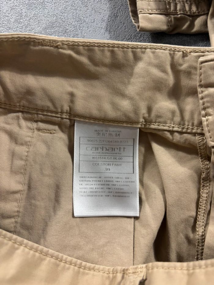 Pant Colston Carhartt Beige Taille 40 Neuf avec étiquette - photo numéro 5