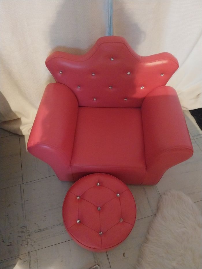 Canapé et pouff princesse - photo numéro 3