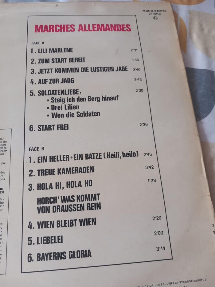 33T marches allemandes - photo numéro 3