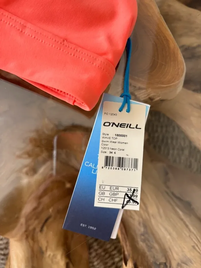 Haut de maillot de bain orange O'neill XS triangle - photo numéro 4