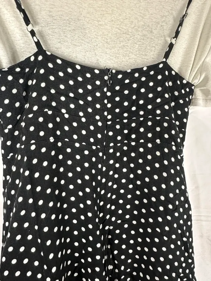 Robe noire à pois + t-shirt blanc léger YesStyle - photo numéro 9