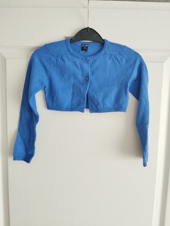 * Boléro bleu T4A Kiabi