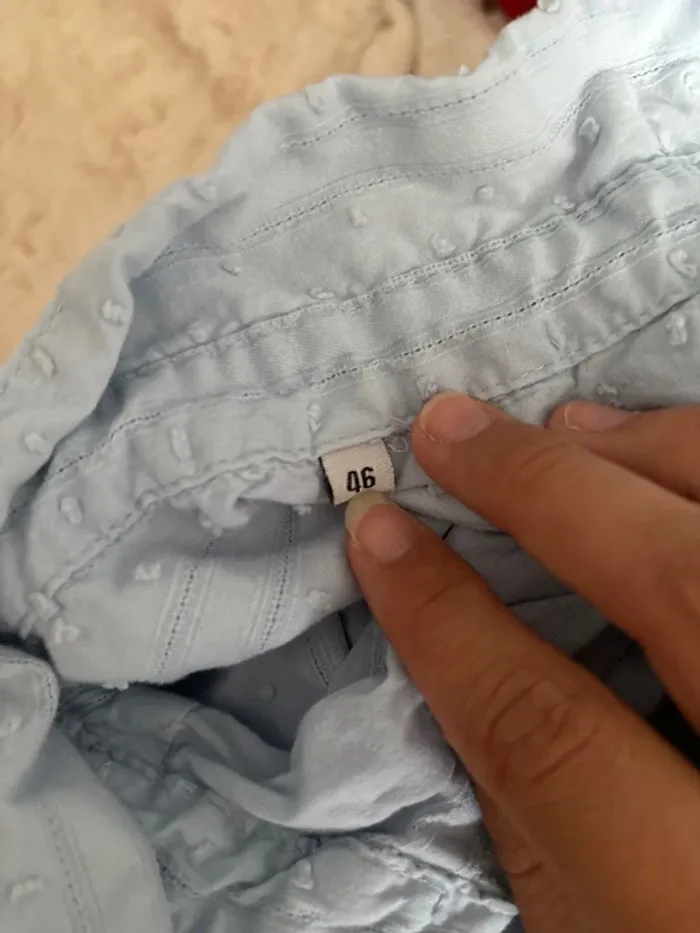 Blouse bleue taille 46 mais taille petit - photo numéro 6