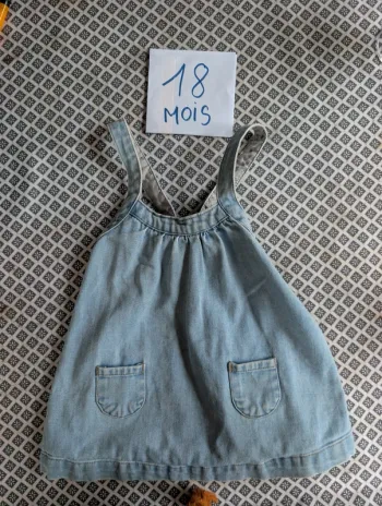 Robe en jean bébé fille 18 mois