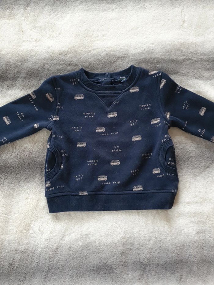 Sweat hiver marine Kiabi 12 mois garçon