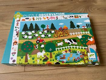 Puzzle observation La ferme de Djeco 35 pieces