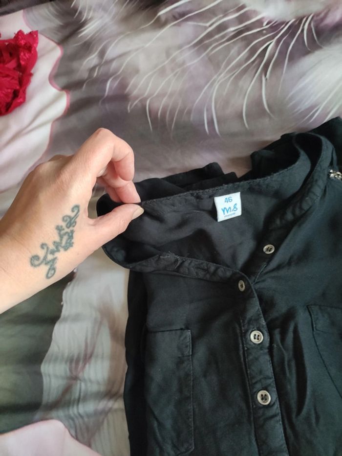 Blouse fluide noir taille 46 - photo numéro 7