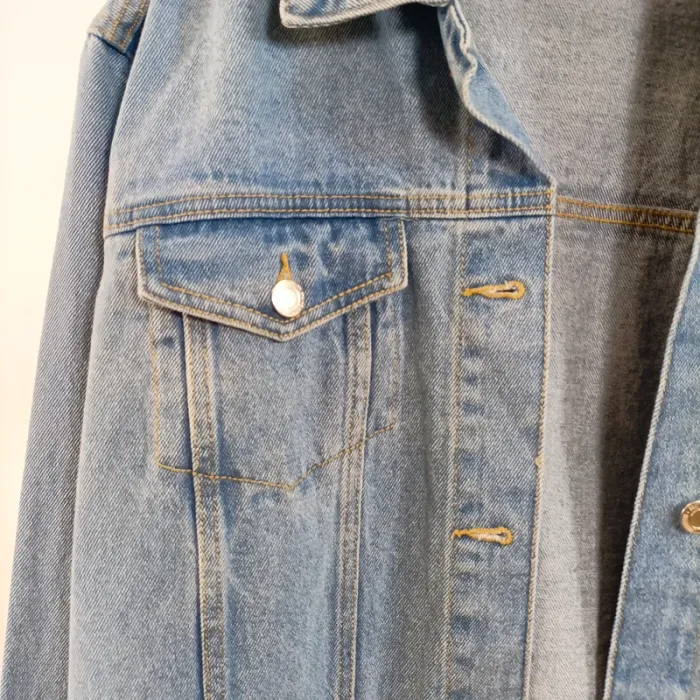 Veste en jean oversize PrettyLittleThing – taille 34 A773 - photo numéro 2