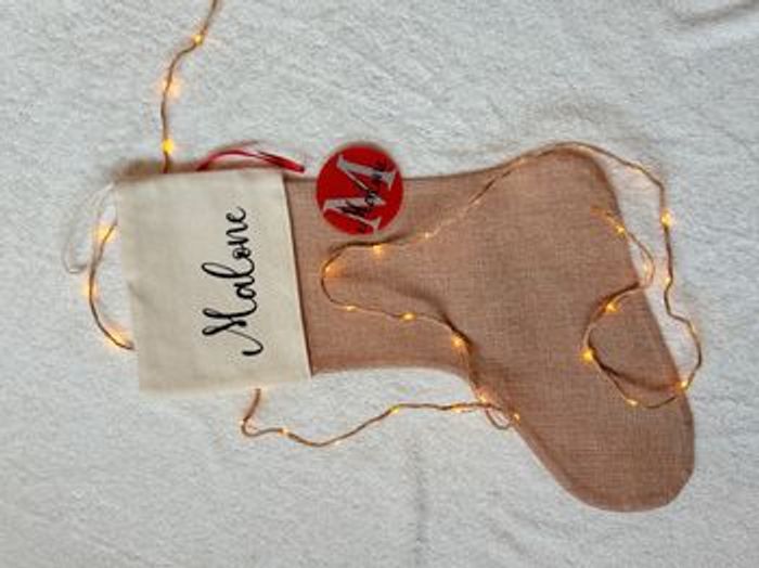 Botte de Noël personnalisée avec prénom