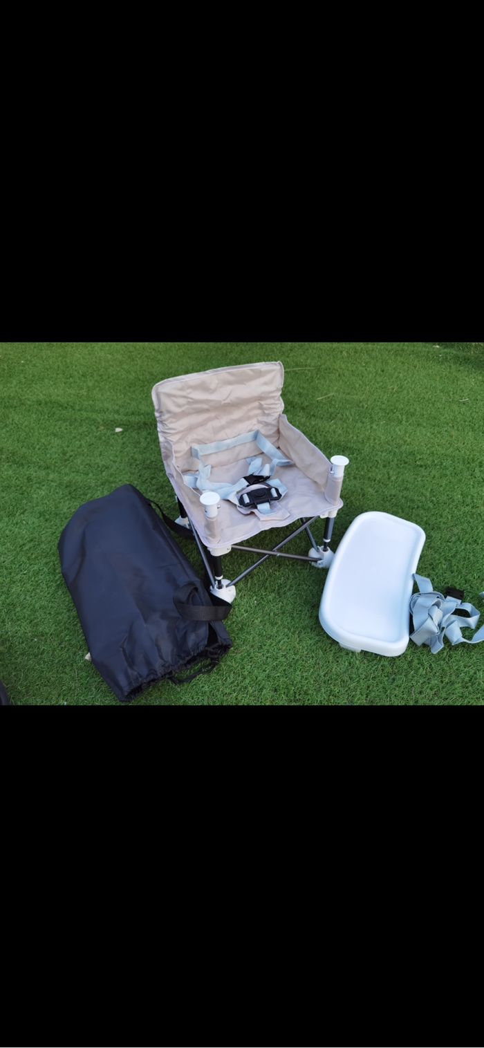 Chaise bébé camping / Réhausseur bébé pliant - photo numéro 2