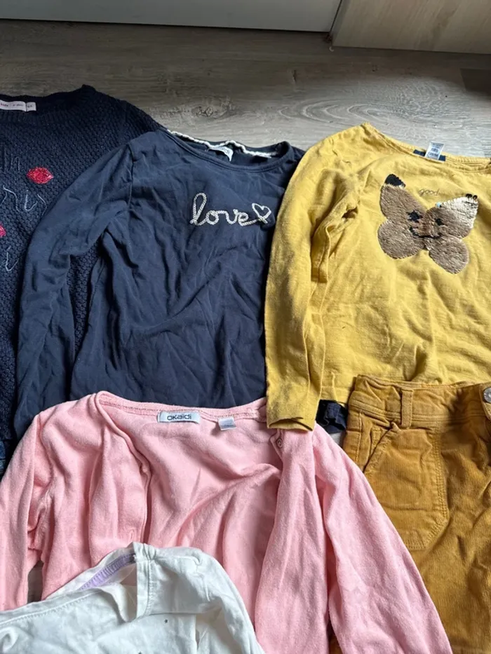 Lot 6 ans fille pyjama pull teeshirt gilet short jupe robe - photo numéro 6