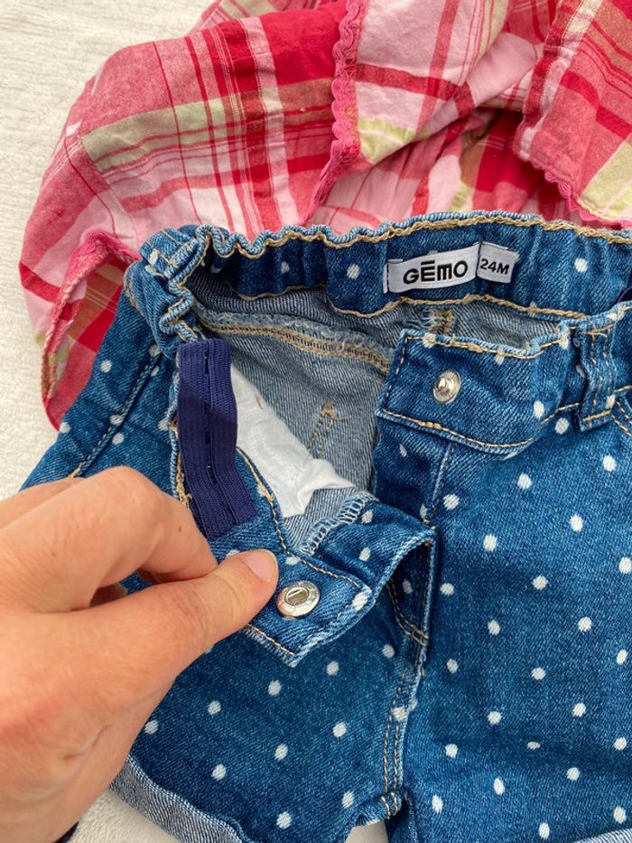 Bel ensemble short débardeur tunique teeshirt 2 ans - photo numéro 4