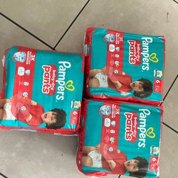 3 paquets couches t6 pants Pampers