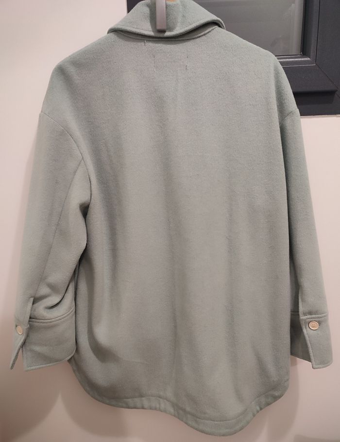 Veste chemise femme vert clair mango 34 - photo numéro 4