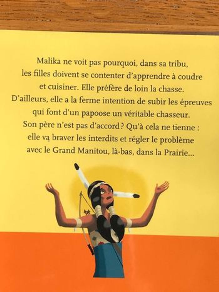 Malika et le grand Manitou - Milan Poche Cadet - Collection aventure - photo numéro 2