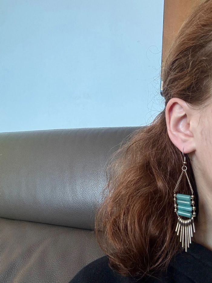Boucles d’oreilles pendantes Vintage - photo numéro 4