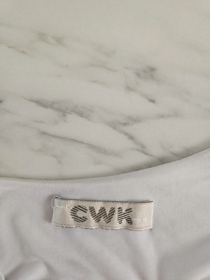 CWK blouse fluide col tombant blanche taille M - photo numéro 5